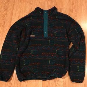VTG size Large Columbia Quarter Button Pullover
